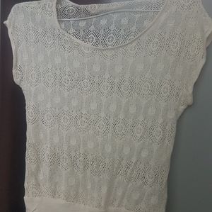 Lacy light short sleeve shirt